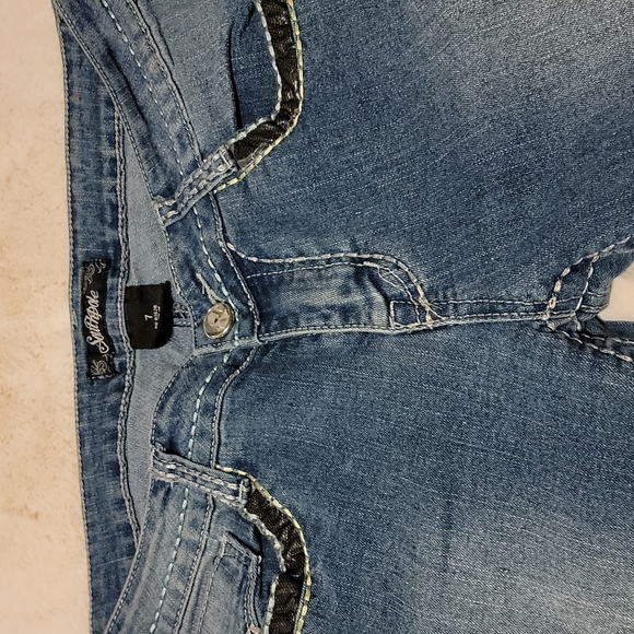 South Pole Capri blue jeans Size 7 - Picture 3 of 4